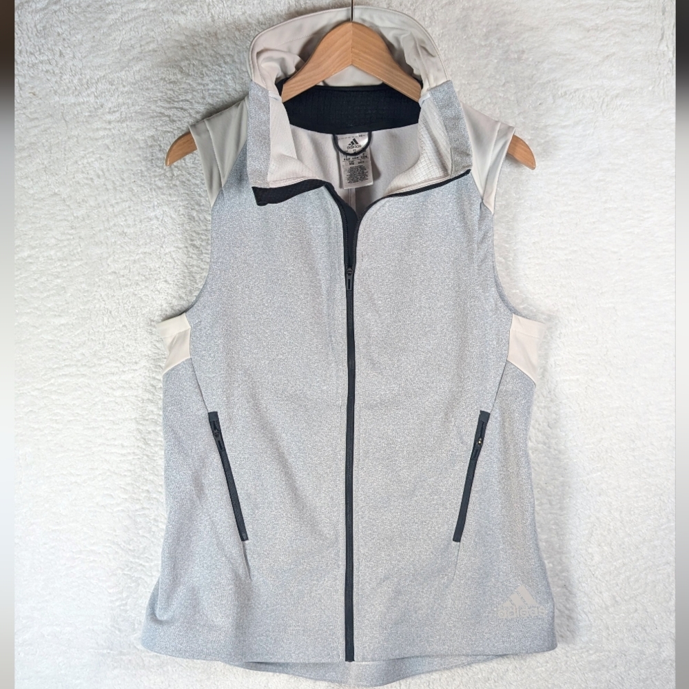 342-Adidas Women's Light Gray Vest‎